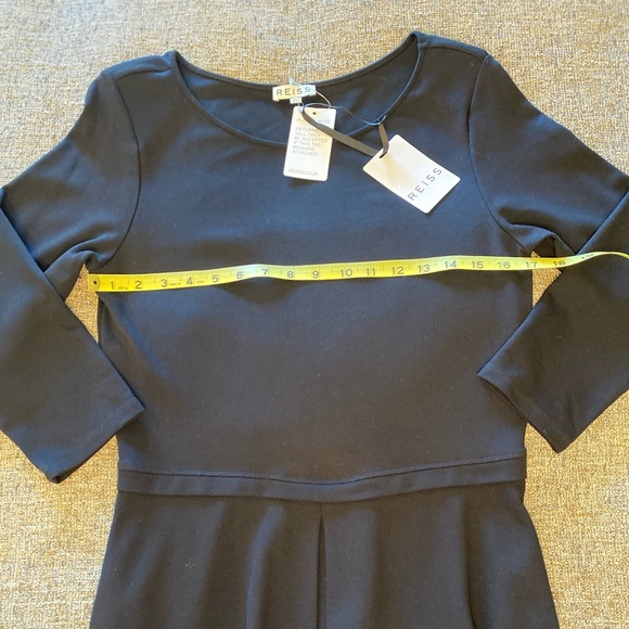 Reiss Hawn Fit and Flare Black Dress | 10 - Picture 9 of 12